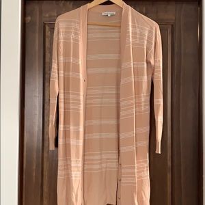 Long button cardigan